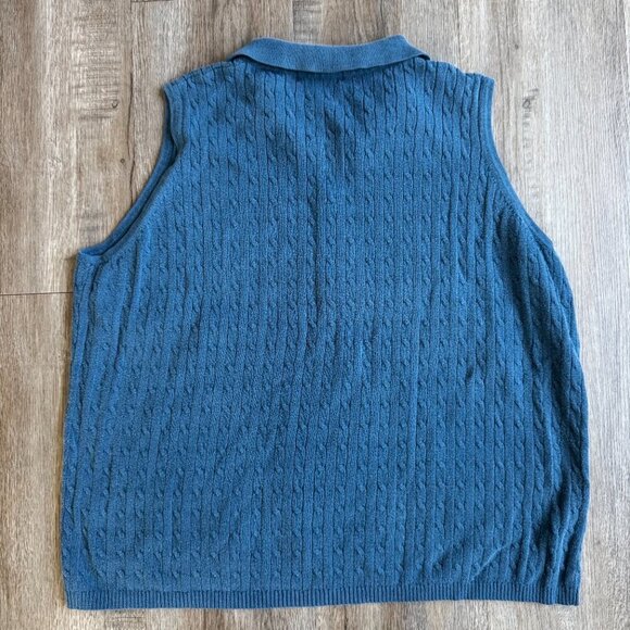 Vintage Blue Sweater Vest Made in Australia XL - Picture 4 of 4